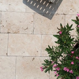dalle travertin extérieur ép 3 cm