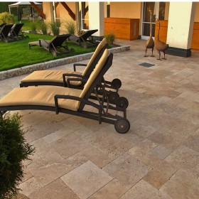 Travertin carrossable, dalle en pierre naturelle Robusta